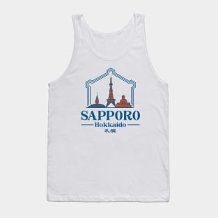 Sapporo, Japan City Tank Top